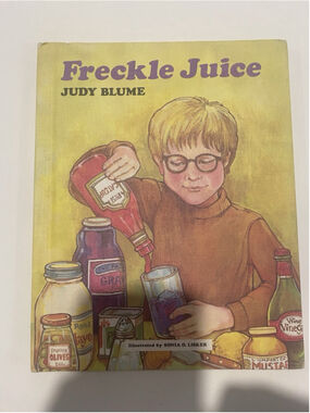 Vintage Judy Blume Freckle Juice 1981 Weekly Reader Hardcover Sonia O Lisker